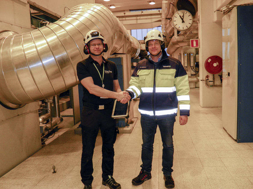 Antti Roponen from Kotkan Energia and Tom B&auml;ckman from Valmet