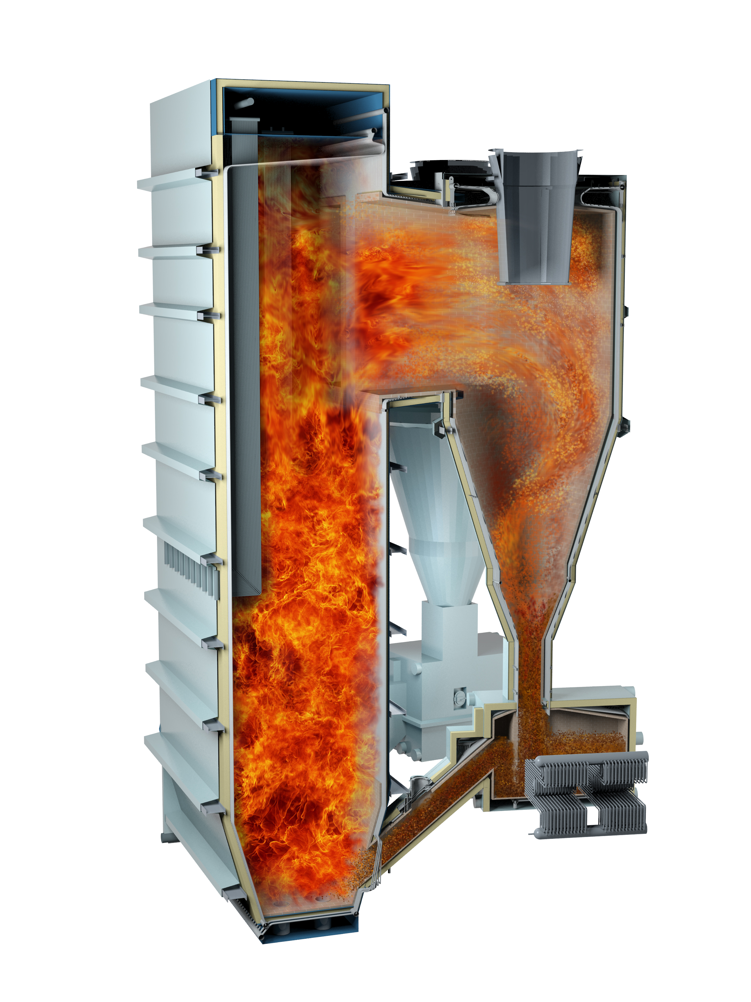 CFB boiler