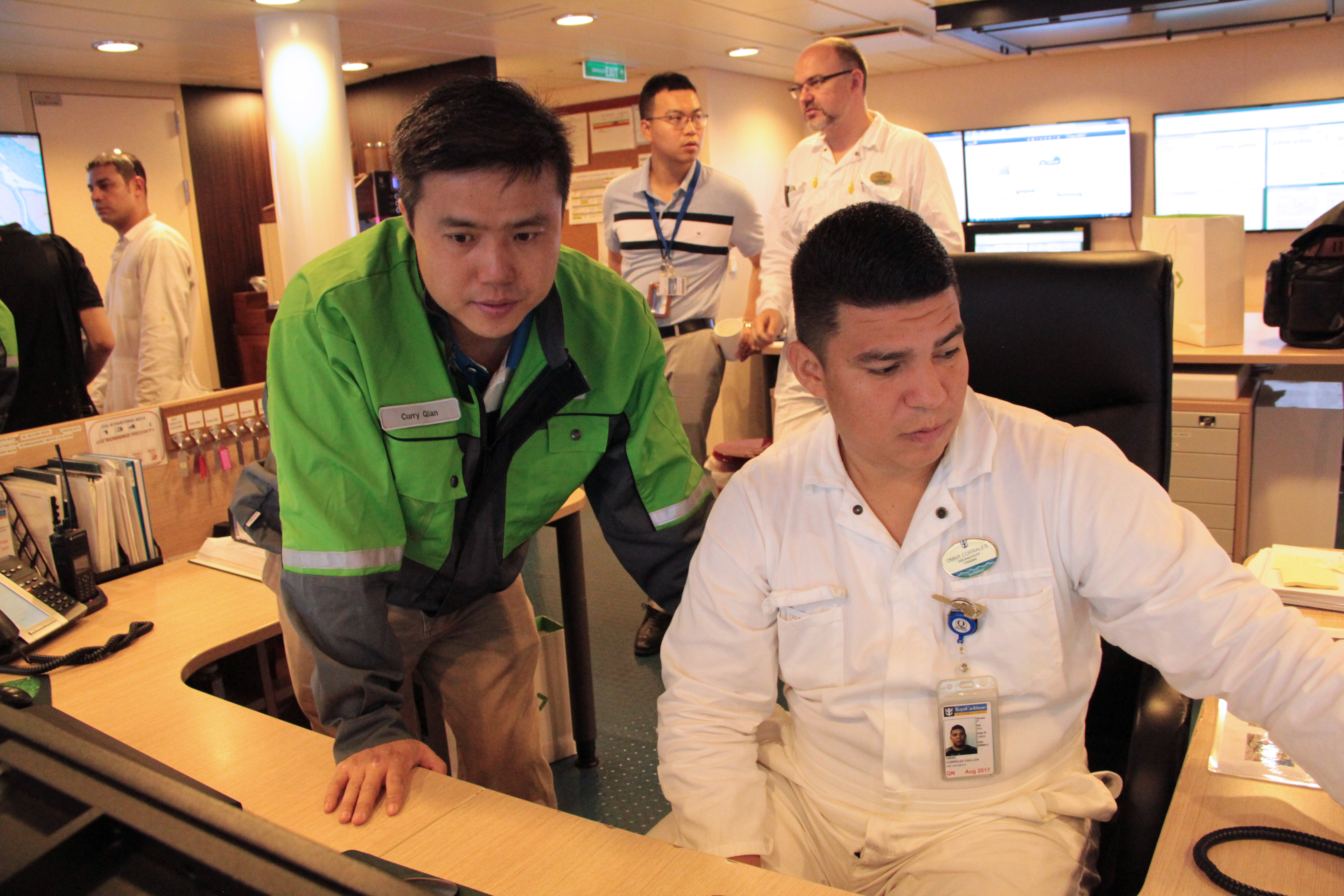 Omar Corrales, RCCL and Curry Qian, Valmet