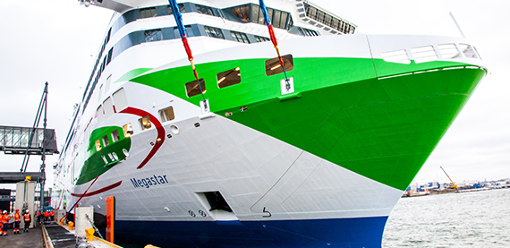 Megastar, the LNG-fuelled vessel