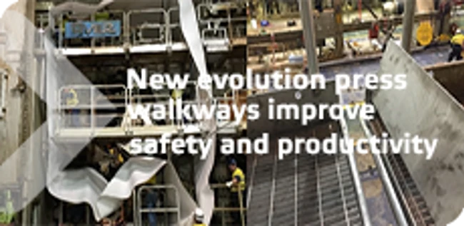 New evolution press walkways improve safety and productivity at Visy Tumut BM 10
