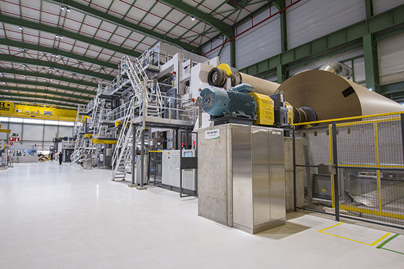 The new off-line coating machine.