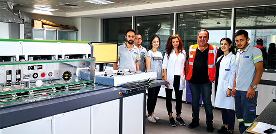 Quality laboratory staff with Valmet Paper Lab