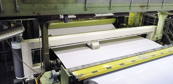 The Valmet IQ Scanner before the winder on SC 3.