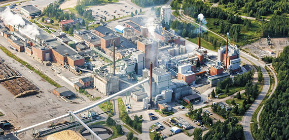 SCA’s Munksund paper mill in Sweden utilizes pellets as a wood powder source.