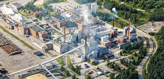 SCA&rsquo;s Munksund paper mill in Sweden utilizes pellets as a wood powder source.