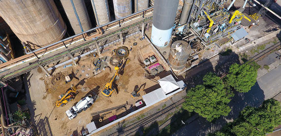 The new bleaching line needed to be next to the digester and the drying area