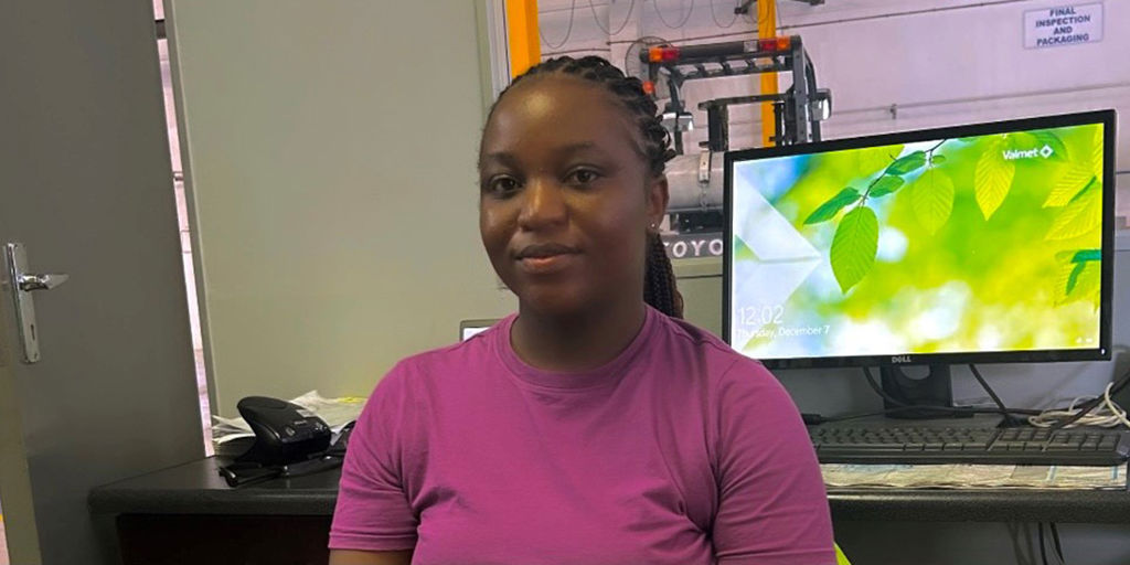 Ndivho Maanda, Valmet trainee in SEMEA Trainee Program