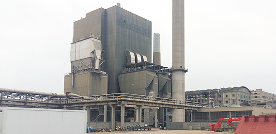 Turning DA Alizay recovery boiler to biomass boiler