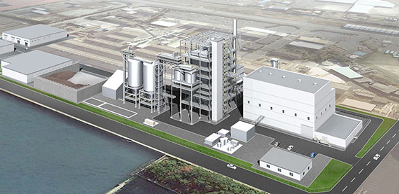 Buzen New Energy LLC's power plant in Japan (copyright JFE Engineering Corp.)