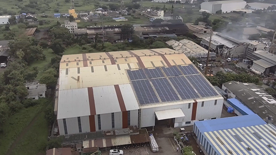 Dynaxcel workshop has solar power panels.