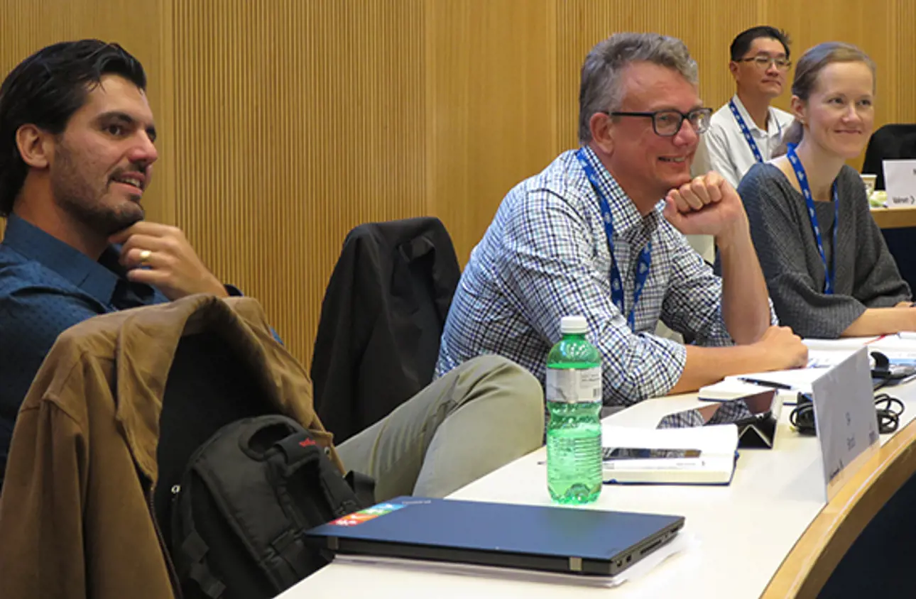 That feeling when... 60 professionals from different parts of the world get together for learning and networking at IMD Business School.
