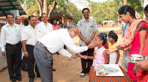 Valmet’s representatives received a warm welcome by the SOS Children’s Village in Chennai