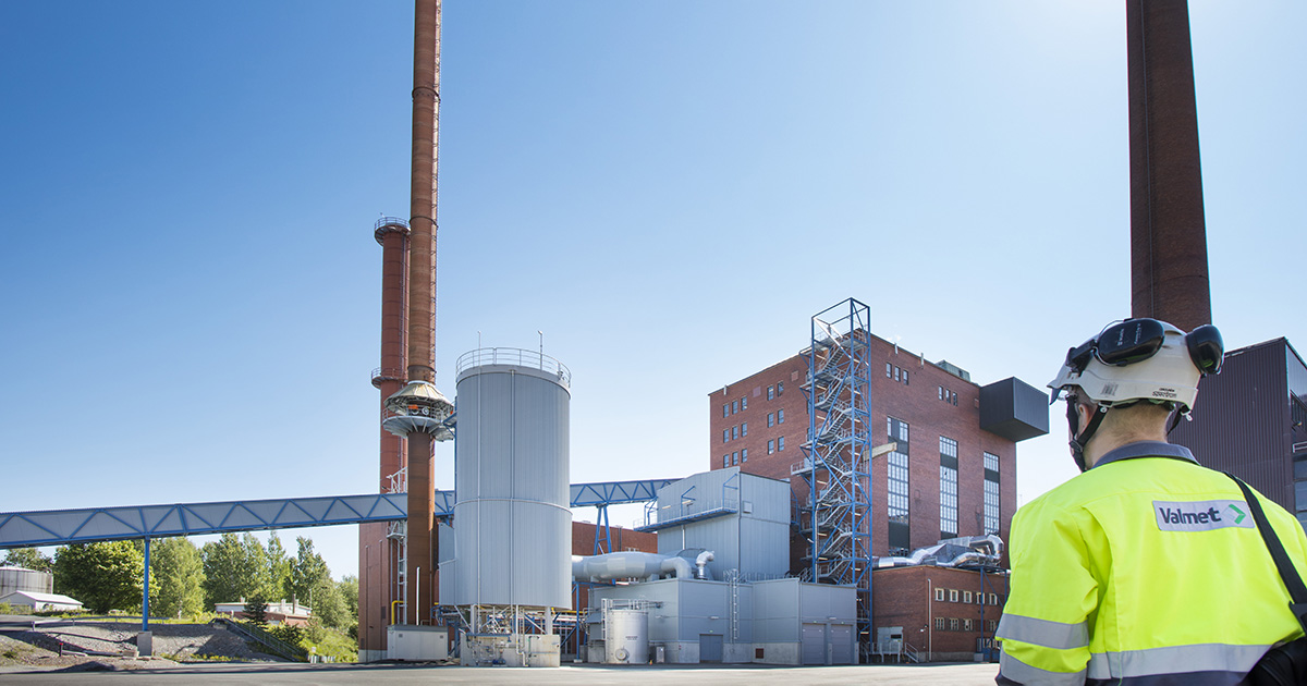 Valmet BFB Boiler utilizing bubbling fluidized bed technology