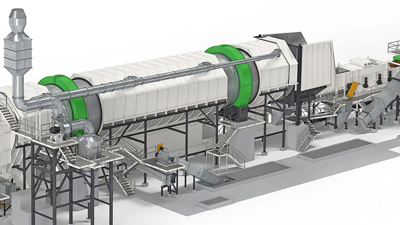 Debarking drum
