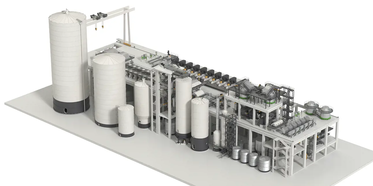 A typical Valmet BCTMP line.