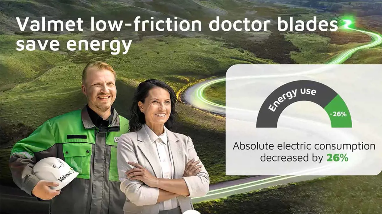 Electricity saving results with Valmet low friction doctor blade.jpg