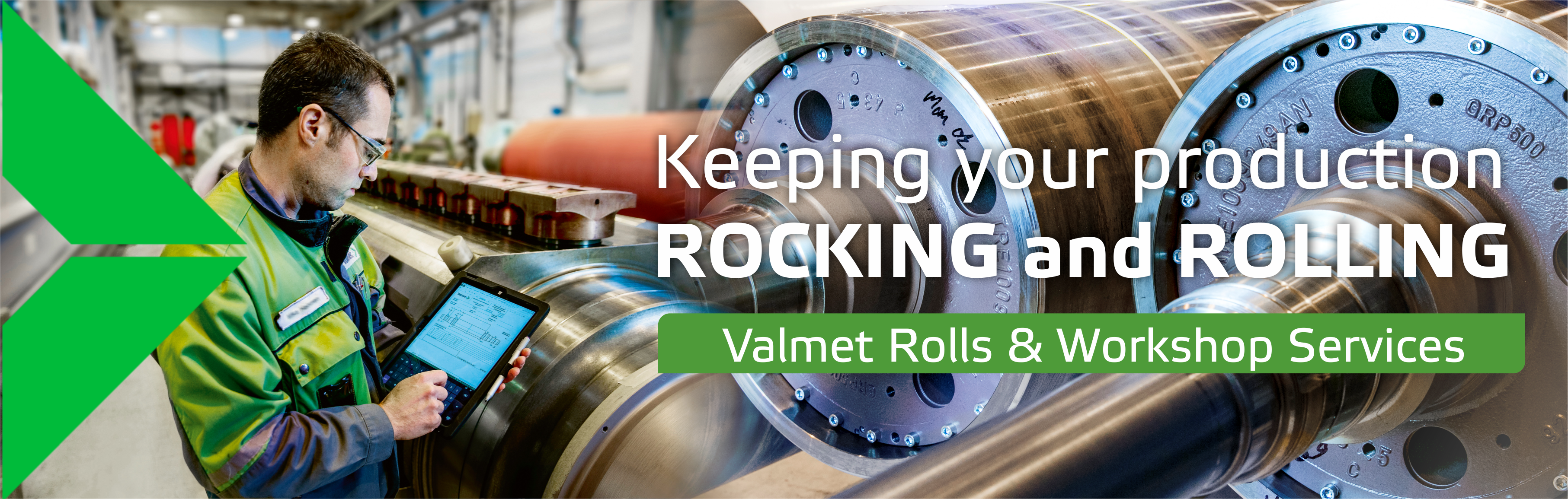 Rolls and workshop services to improve roll performance in paper machines