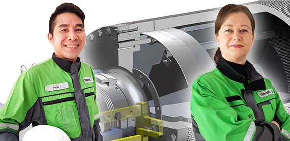 板紙抄紙機および抄紙機向けサクションロールシール