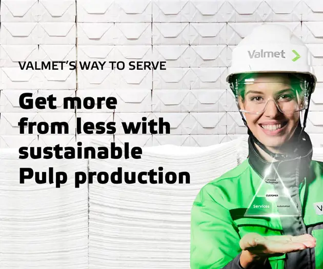 Sustainable pulp production with Valmet services