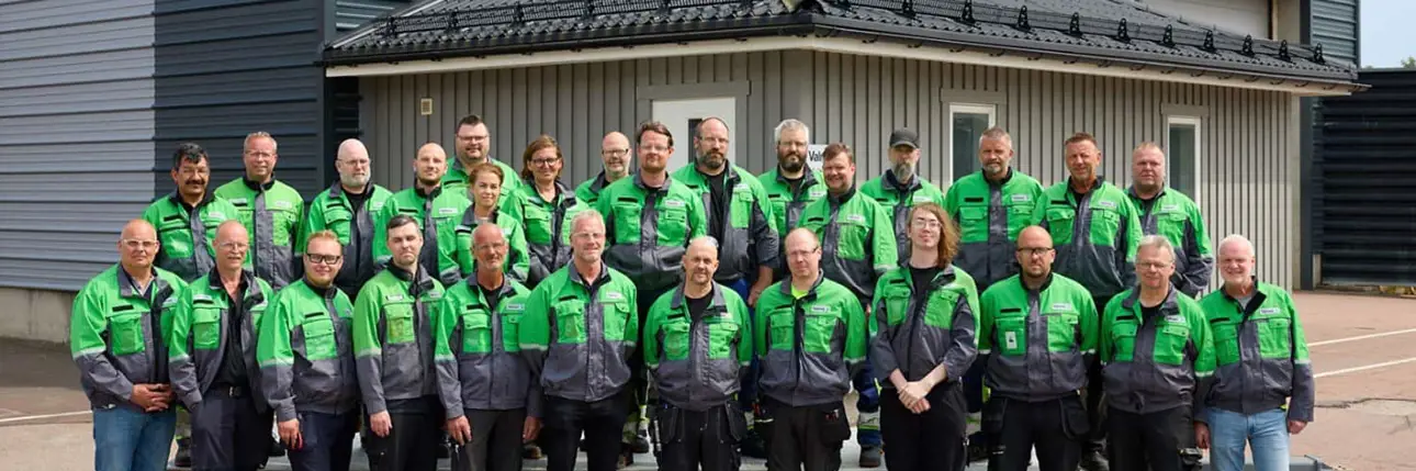 Karlstad employees in two rows