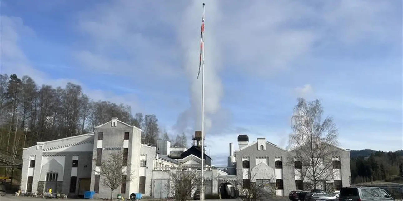 The exterior of Hellefoss mill