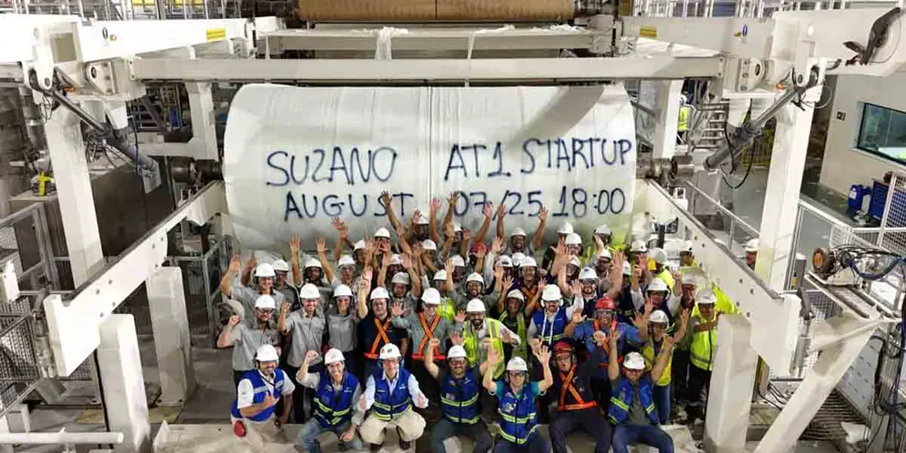 Start-up Valmet's Advantage DCT machine at Suzano in Brazil